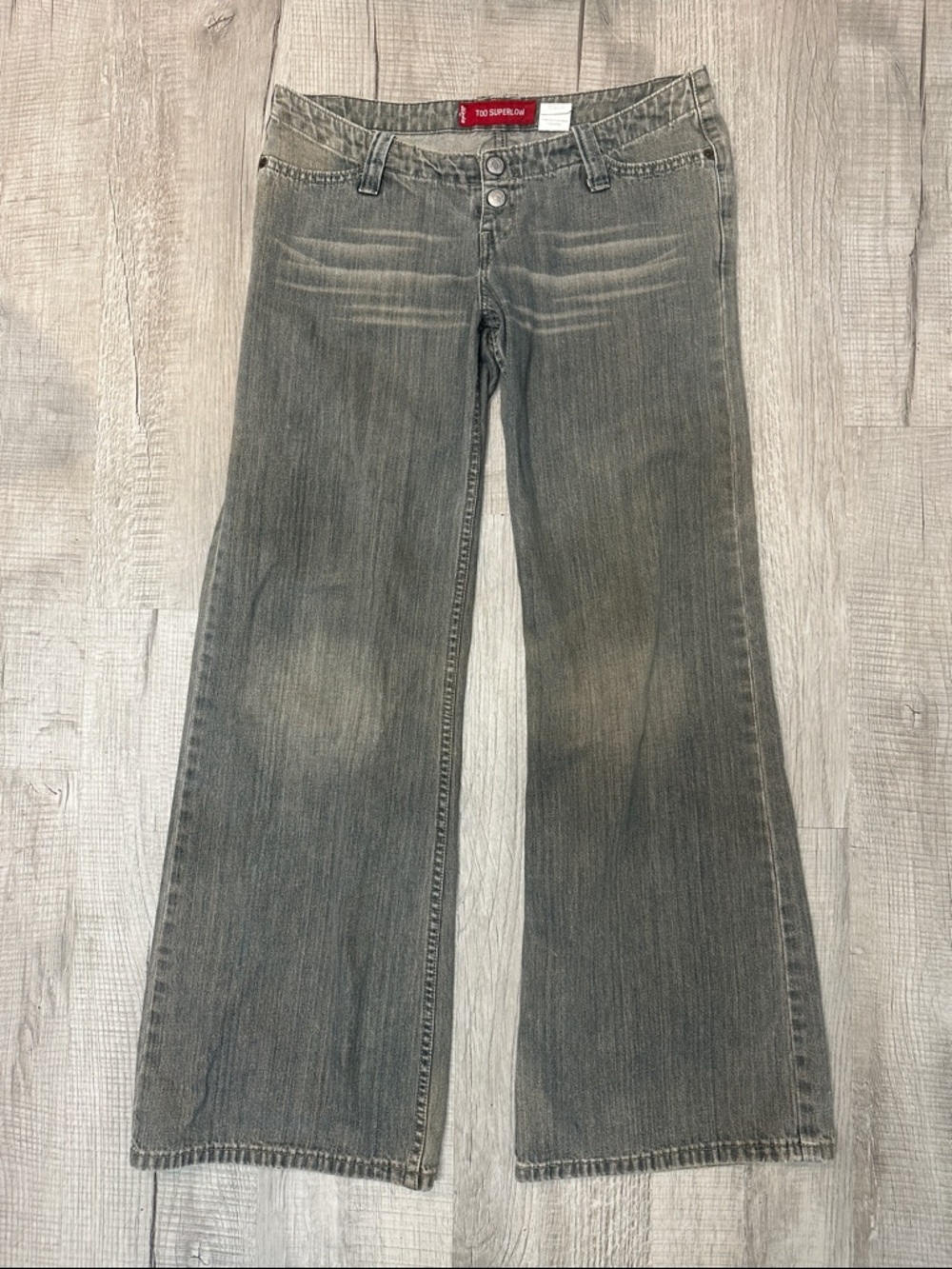 Levi’s Too Superlow Gray Jeans - 11 - Y2K